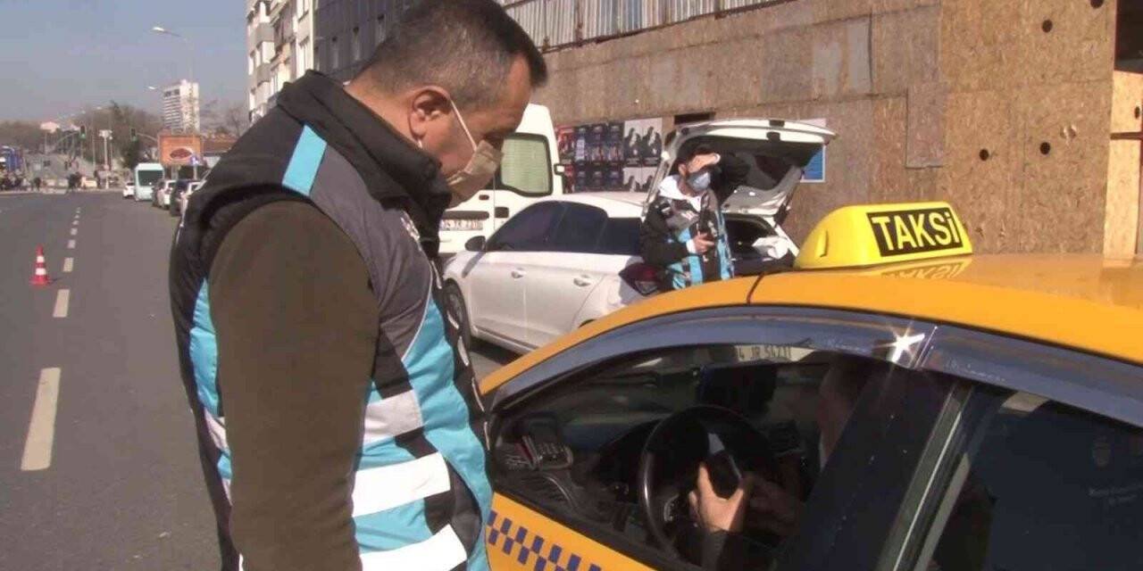 Kadıköy’de kural ihlali yapan taksicilere ceza