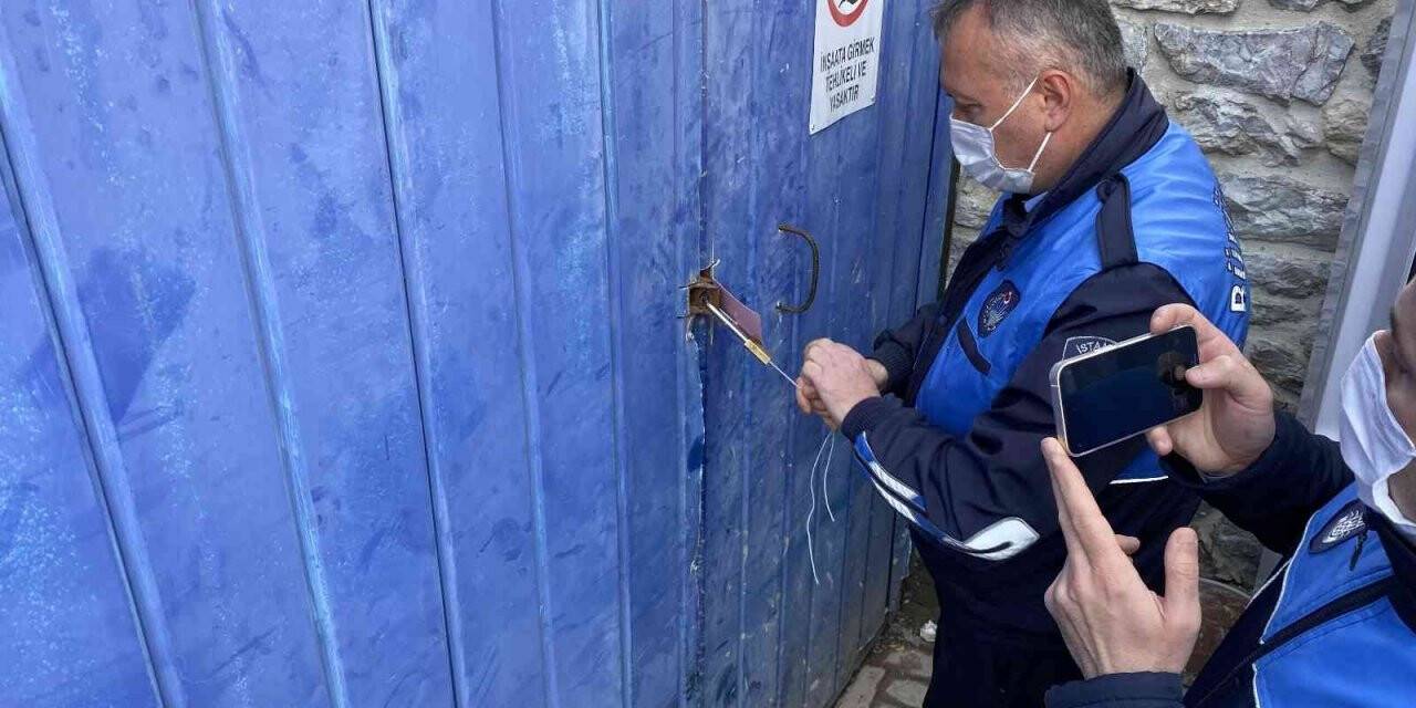 İBB ekipleri Anadolu Hisarı’ndaki kaçak yapılaşmayı mühürledi