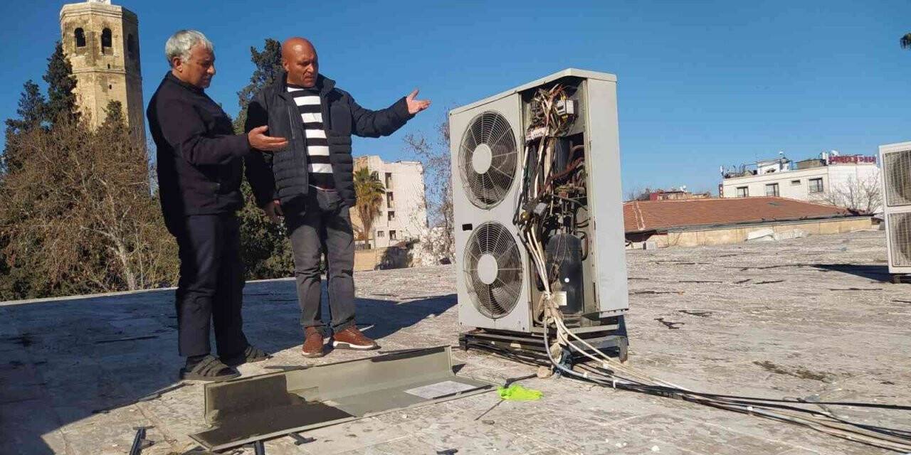 Şanlıurfa’da hırsızlar tarihi caminin klima motorlarını çaldı