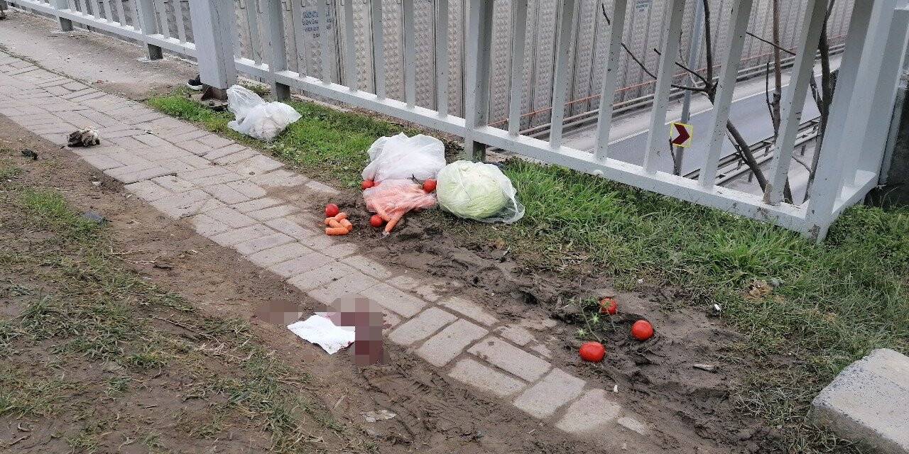 Pazar alışverişinden dönerken otomobilin altında sıkıştı