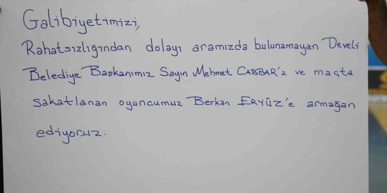 Galibiyeti başkana armağan ettiler