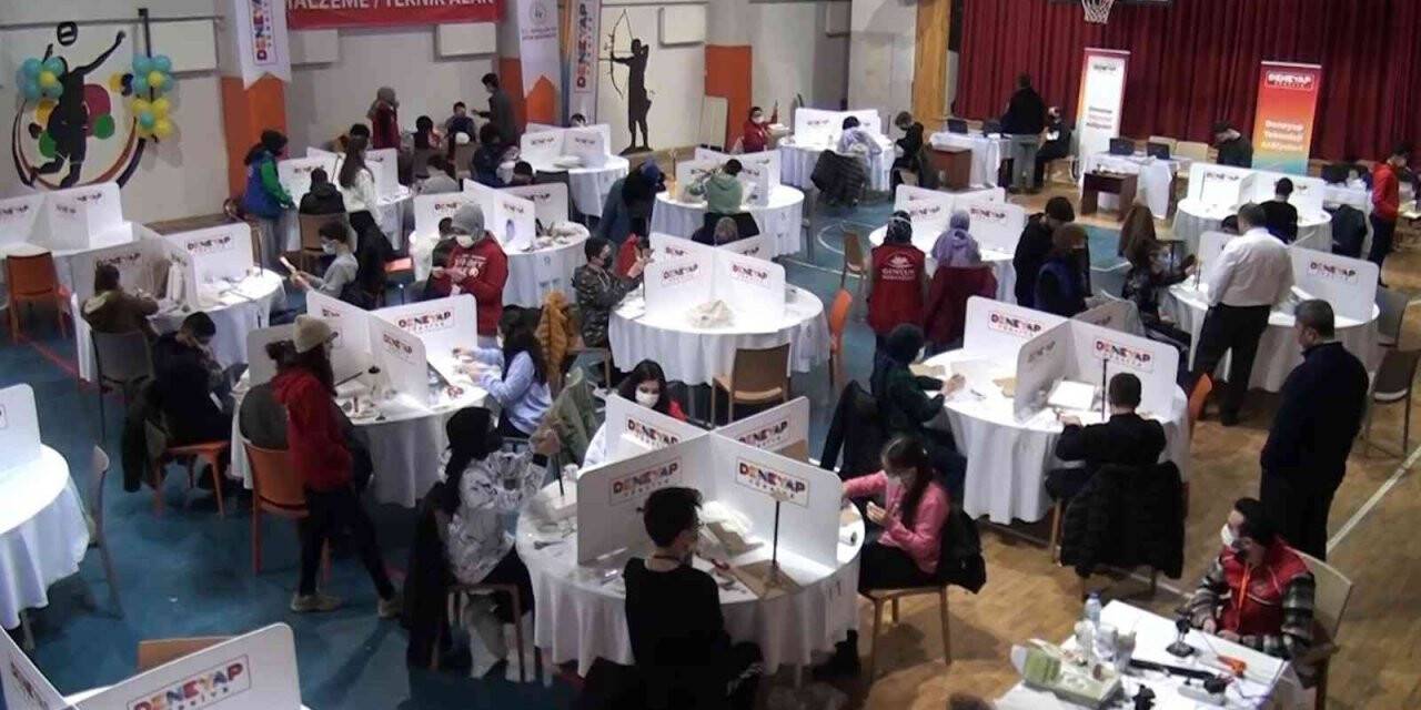 "Deneyap Teknoloji Atölyeleri" öğrencisi olabilmek için ter döktüler