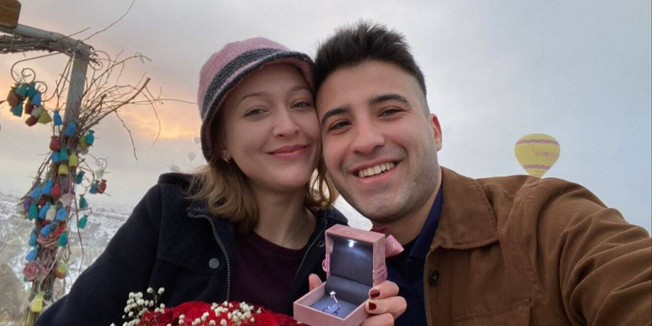 Kapadokya’da ‘evet’ dedi