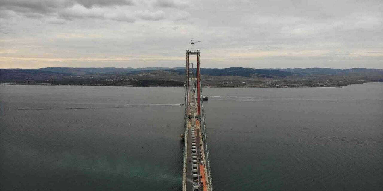 1915 Çanakkale Köprüsü’nde asfaltlama çalışmaları tamamlandı