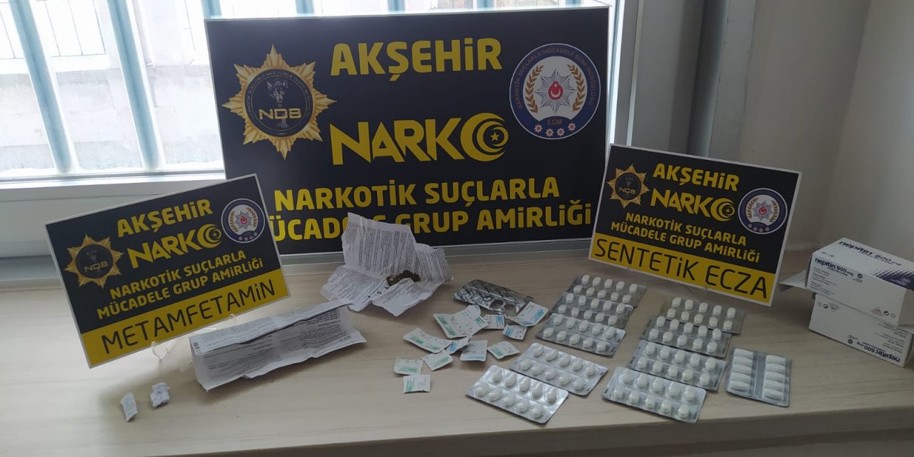 Akşehir’de uyuşturucu operasyonunda bir kişi yakalandı