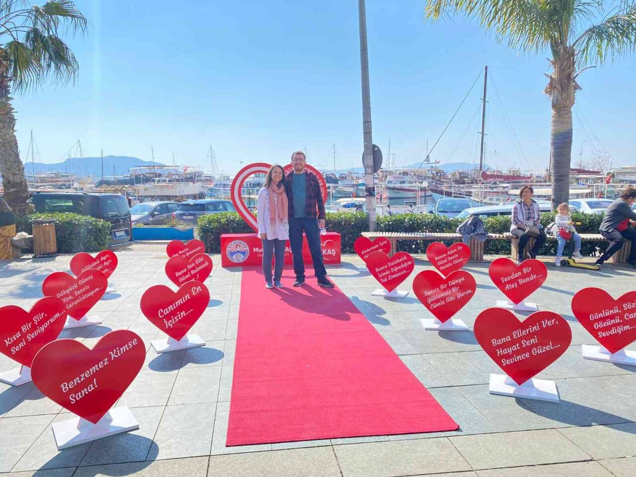 Kaş’ta sevgililere özel ’kalpli çekim’ platformu