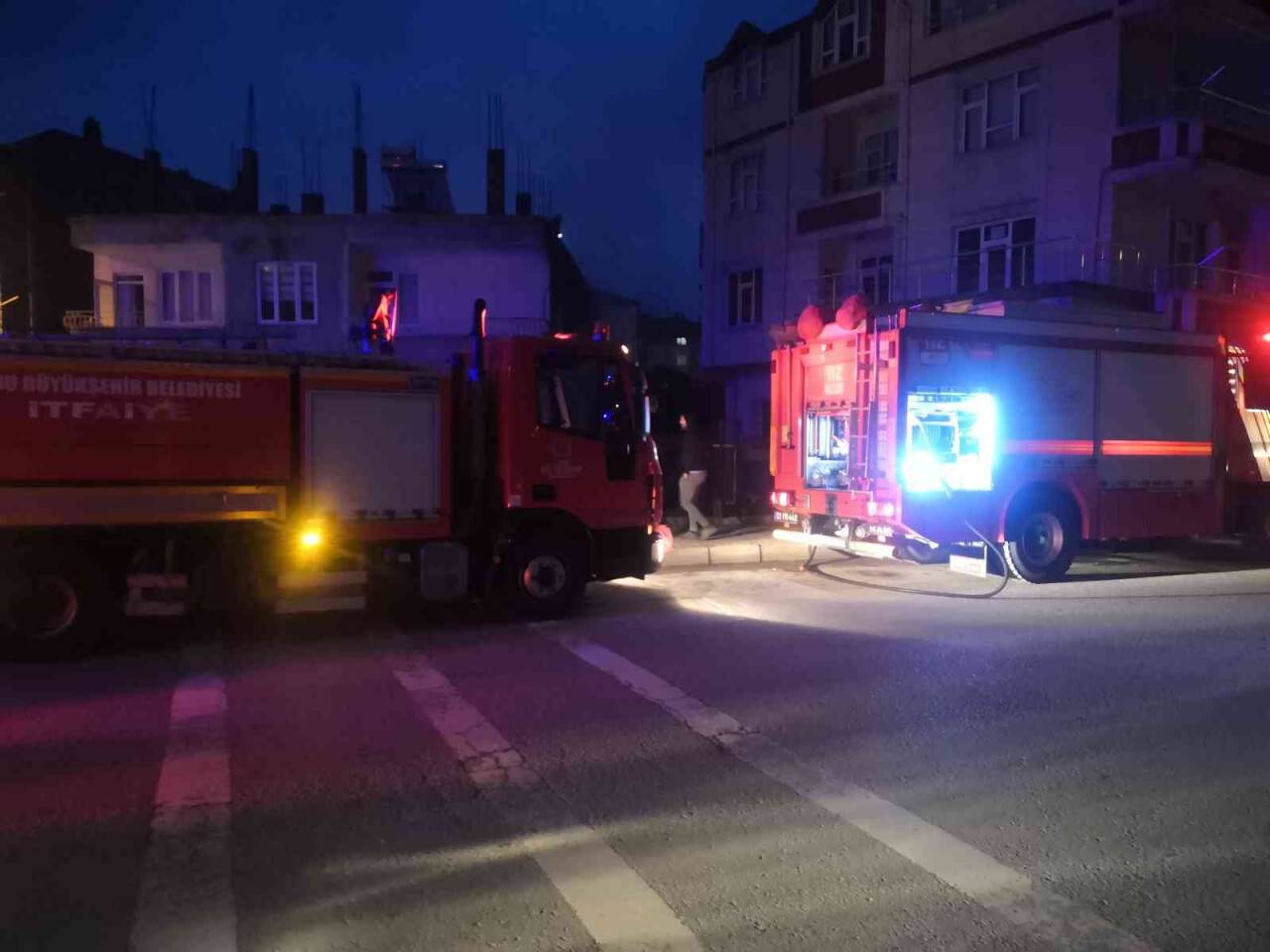 Ordu’da evde sobadan çıkan yangında 2 kişi dumandan etkilendi