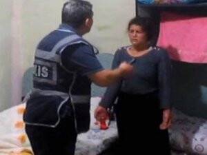 Cono kadın ile polis arasında güldüren diyalog
