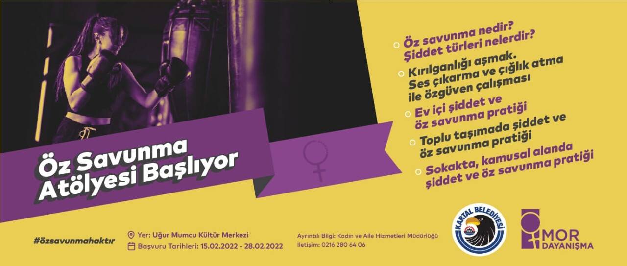 Kartallı kadınlar için ‘Öz Savunma Atölyesi’ başlıyor