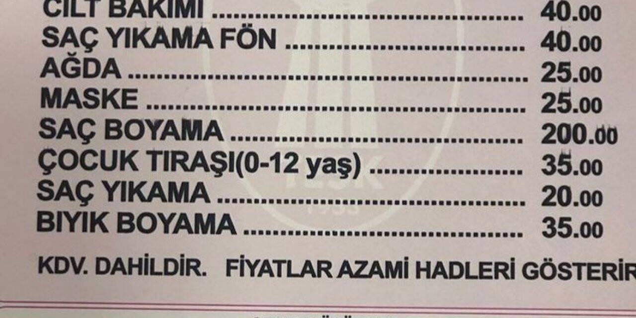 Sinop’ta berber tarifesi yenilendi: Saç-sakal tıraşı 65-80 TL