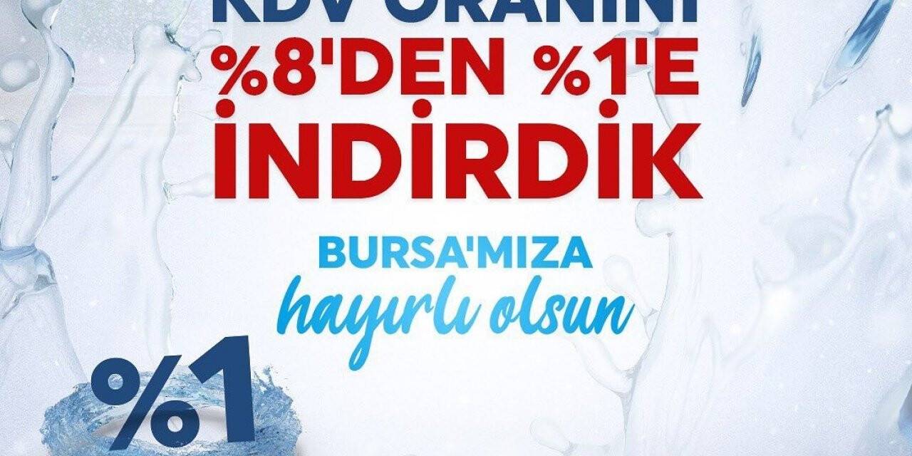 KDV indirimiyle su faturaları daha da düşecek