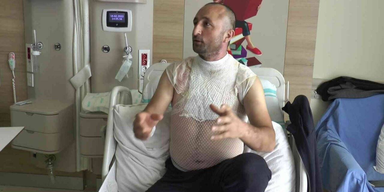 Banyo yaparken kazayla kendini yaktı