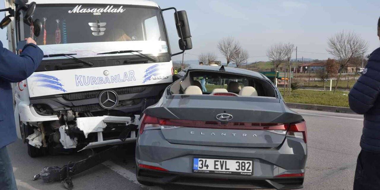 Biga’da trafik kazası: 1 ölü, 2 yaralı