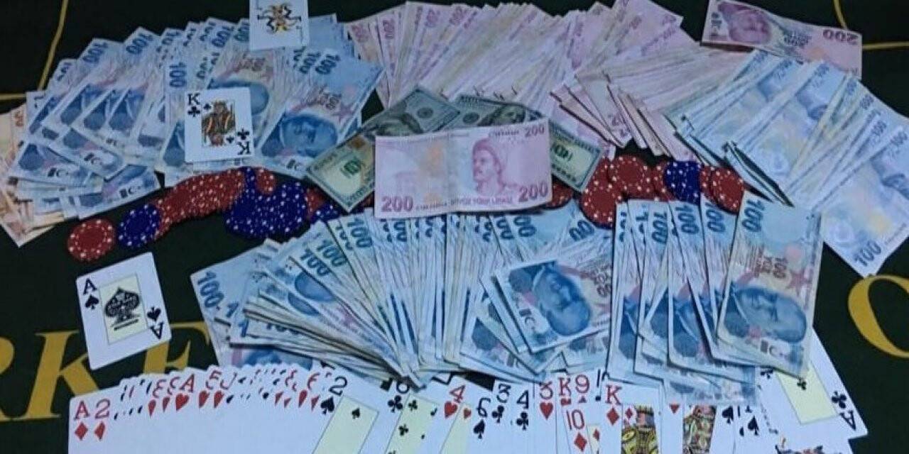 Antalya’da kumar baskınında 7 şahsa 12 bin 733 TL ceza