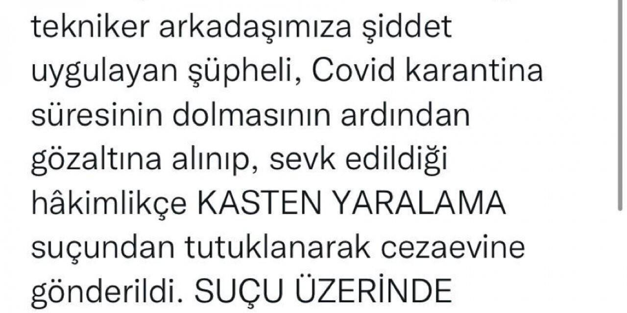 Bakan Koca: "Sağlık çalışanına şiddet uygulayan şüpheli cezaevine gönderildi"