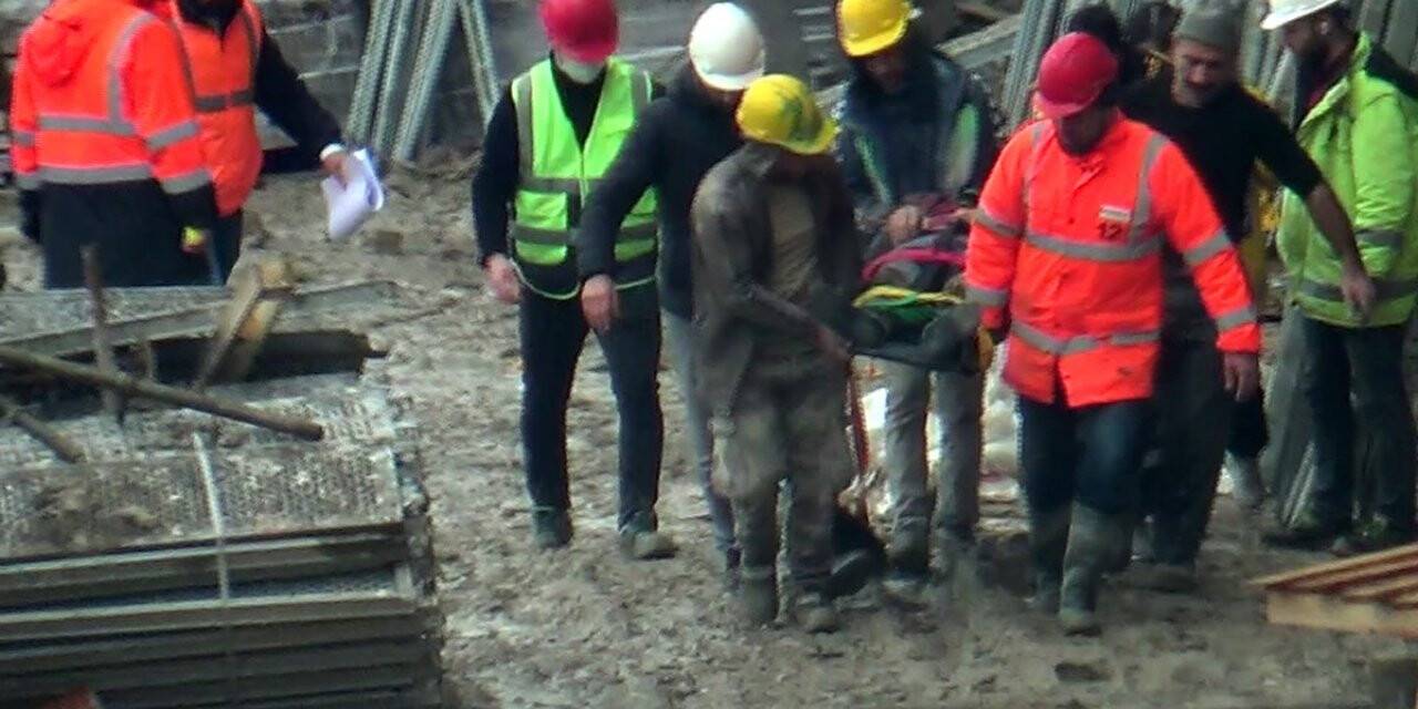 İstanbul’da korkutan olay: İnşaat iskelesinden düşen işçi yaralandı