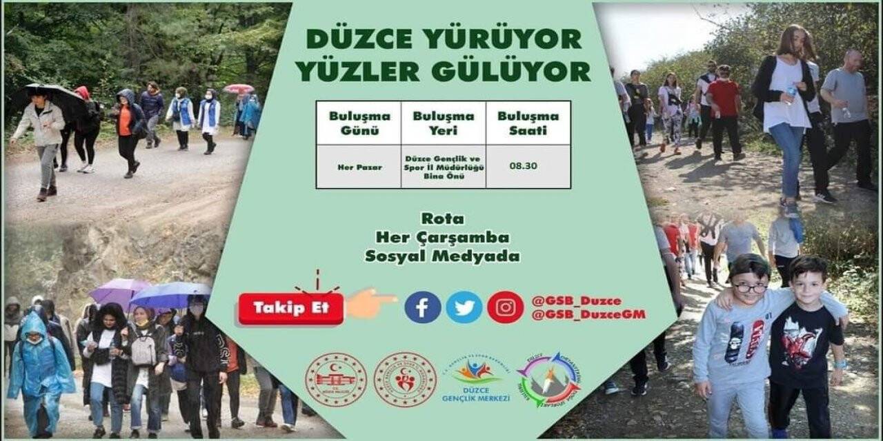 Düzce bu hafta kent ormanında yürüyecek