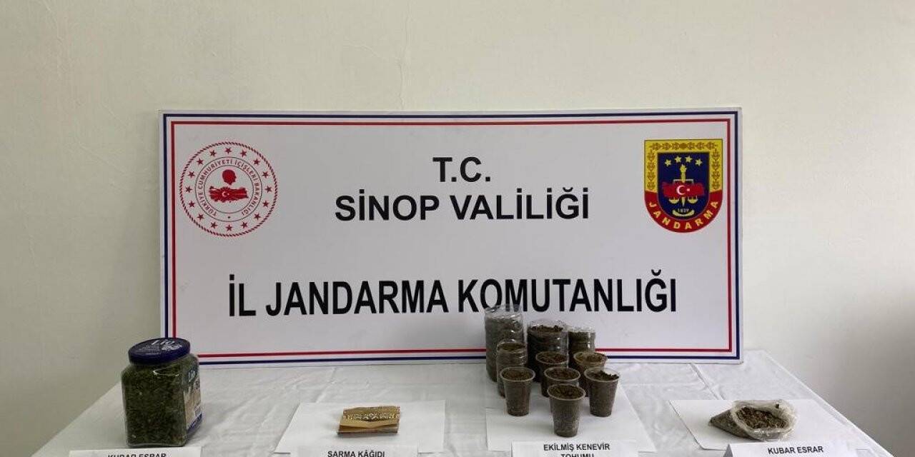 Sinop’ta uyuşturucu üretip ticaretini yapan 1 kişi tutuklandı