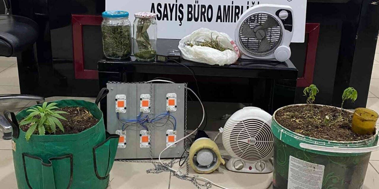Başkent’te evine uyuşturucu madde üretim düzeneği kuran şahıs yakalandı.