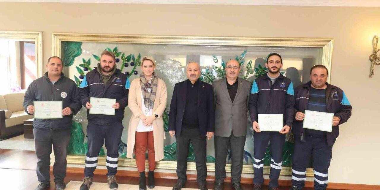 Gebze Belediyesi personellerine teşekkür belgesi verildi