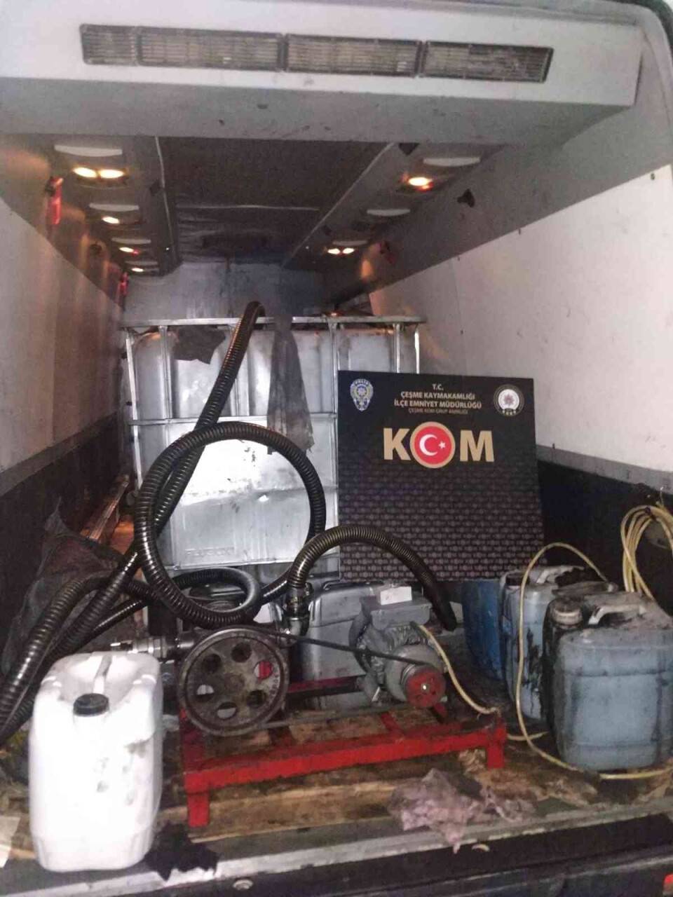 2 bin litre kaçak akaryakıt ele geçirildi