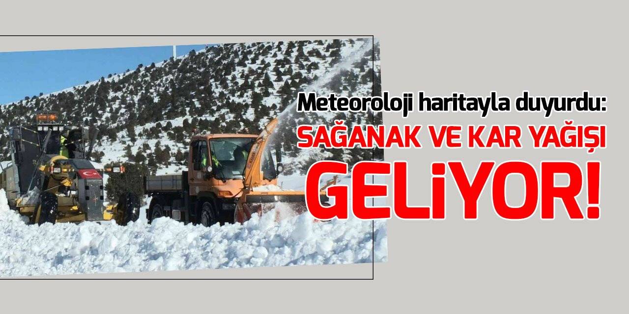 Meteoroloji haritayla duyurdu: Günlerce sağanak ve kar yağışı var!
