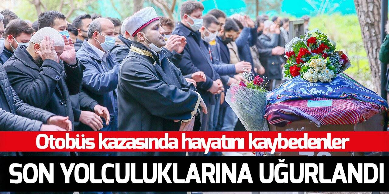 Konya'daki otobüs kazasında hayatını kaybedenler son yolculuklarına uğurlanıyor