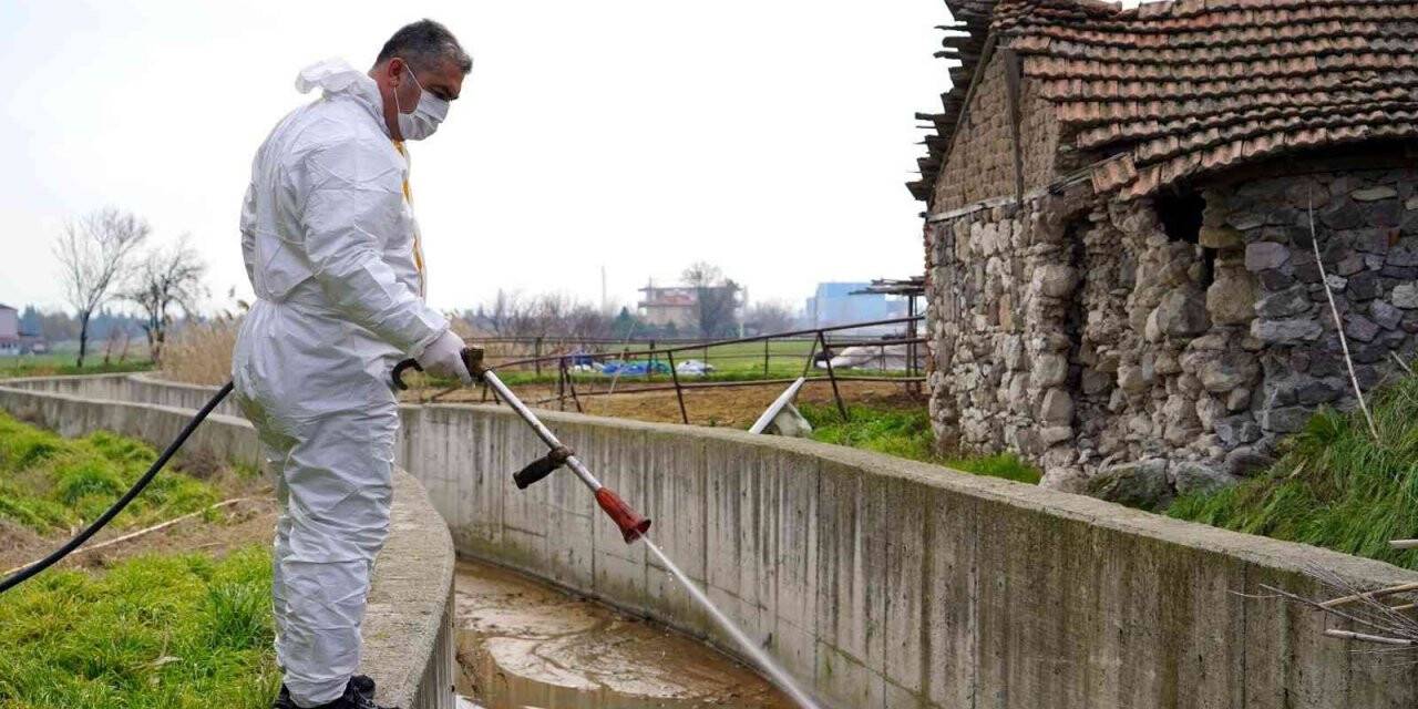 Altıeylül’de haşere ile mücadele kışın da sürüyor