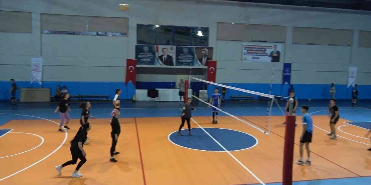 Tatvanlı gençler voleybol oynayarak stres atıyor