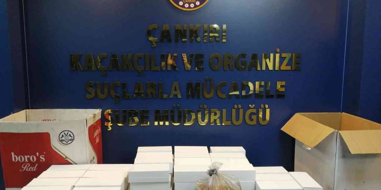Çankırı’da 17 bin makaron ele geçirildi