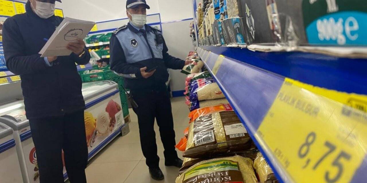 Önce alışveriş yaptılar, sonra denetlediler