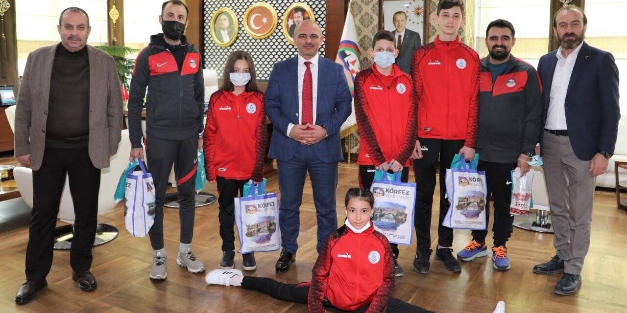 Başkan Söğüt, sporcuları ağırladı