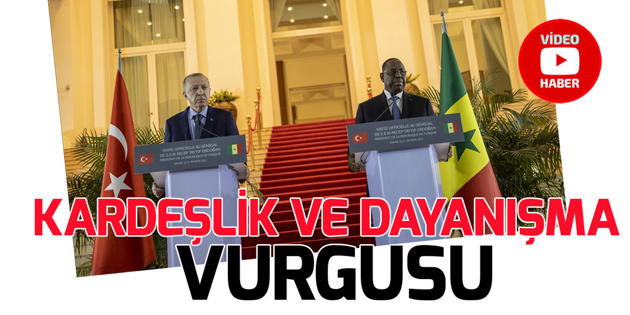 Senegal Cumhurbaşkanı Sall, Cumhurbaşkanı Erdoğan'dan basın toplantısı