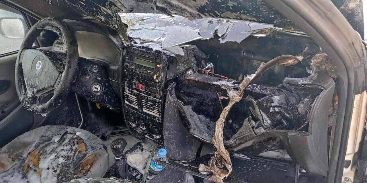 Konya’da otomobil yangını