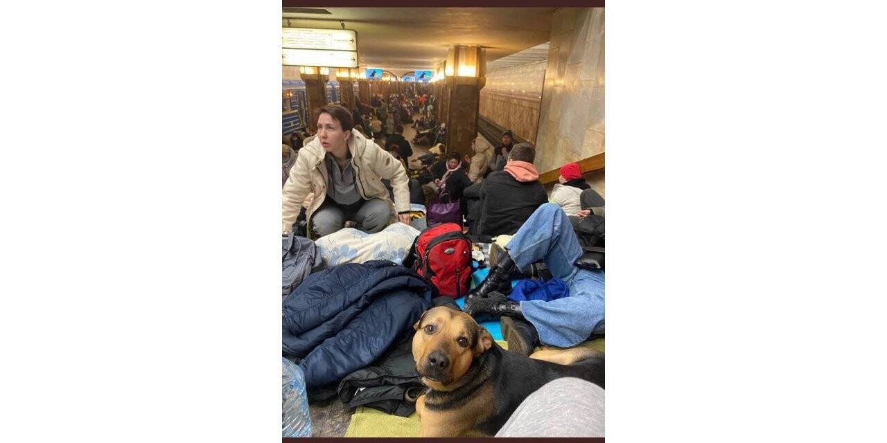 Rus saldırılarından korkan Ukraynalılar geceyi metro istasyonlarında geçiriyor