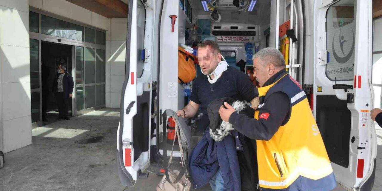 Kazada kendi yarasını unuttu, hastaneye gelir gelmez eşini sordu