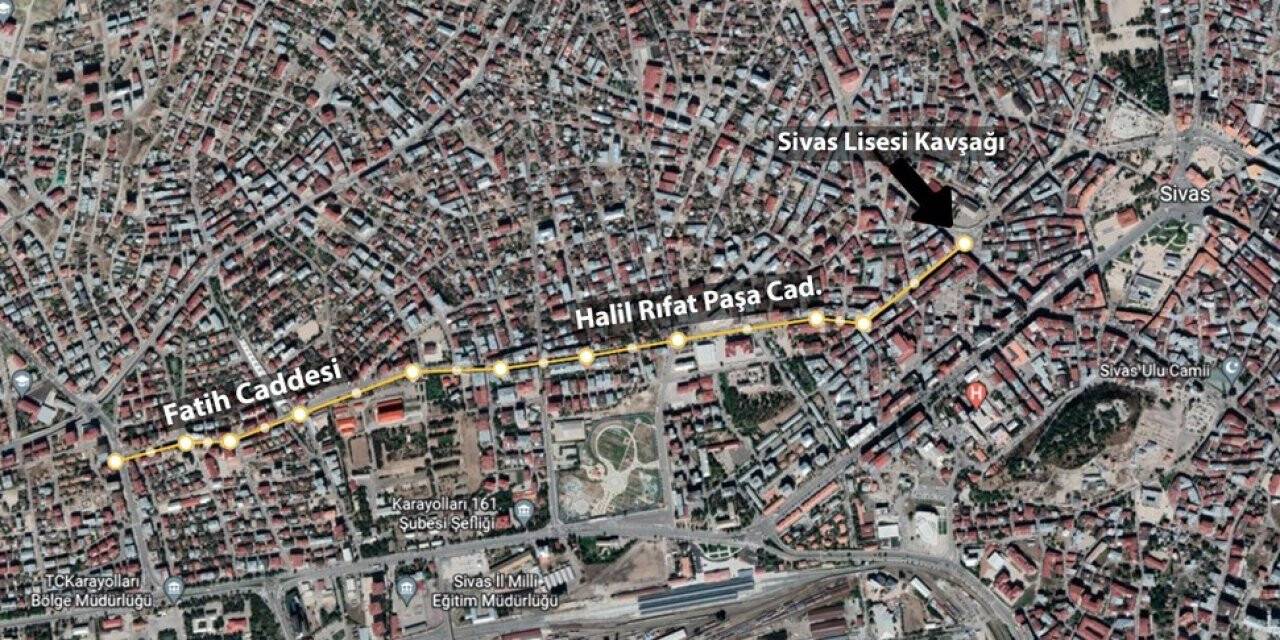 Sivas’ta iki cadde daha yenileniyor