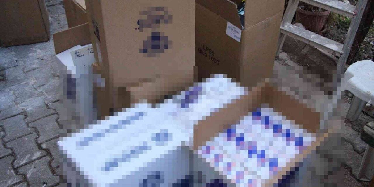 Sigara imalathanesine çevrilen eve operasyon: 1 gözaltı