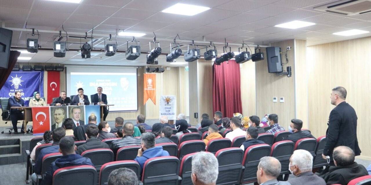 AK Parti Diyarbakır Teşkilatı, Çınar’da partililerle bir araya geldi