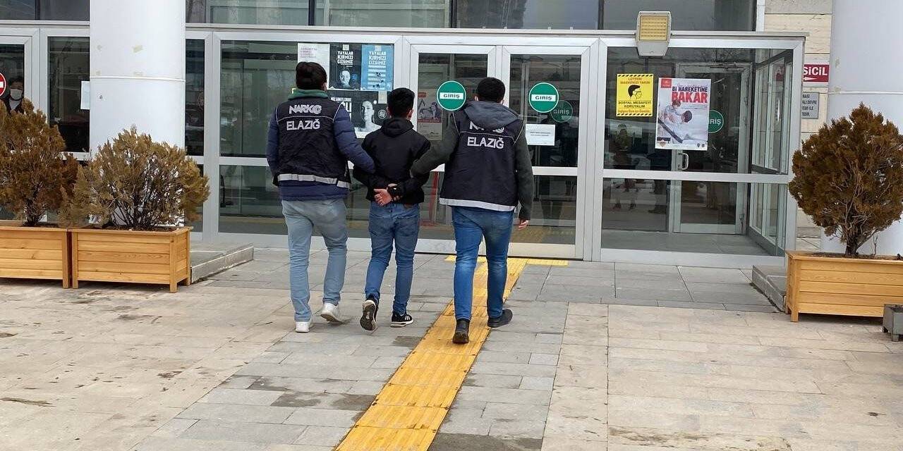 Elazığ’daki uyuşturucu operasyonunda tutuklama