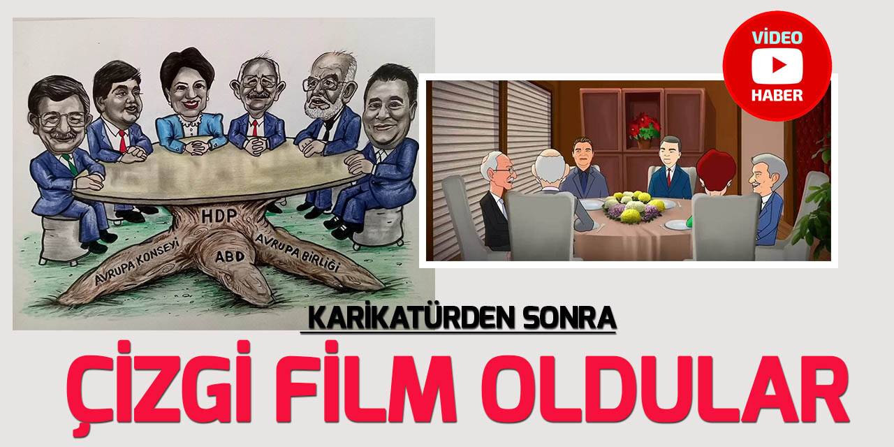 6'lı muhalefet çizgi videosu sosyal medyayı salladı