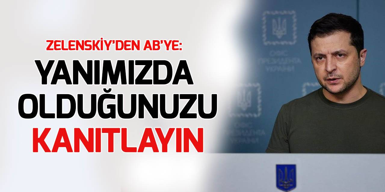 AP'de konuşan Zelenskiy: Bizimle olduğunuzu kanıtlayın