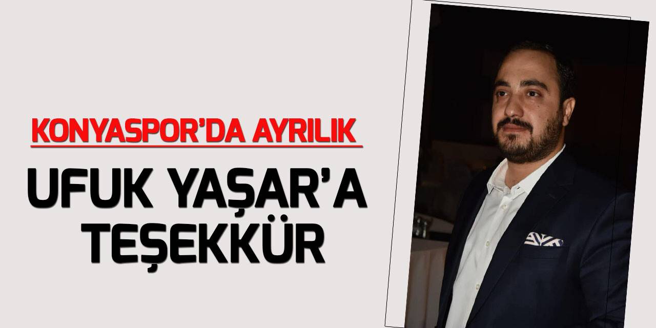 Konyaspor’da ayrılık