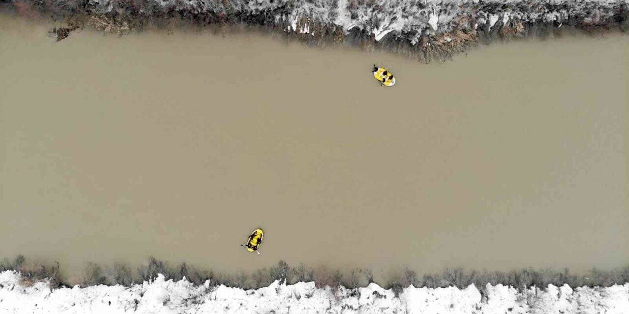 Karasu Nehri’nde kaybolan Yağmur için Murat Nehri’nde de çalışma başlatıldı