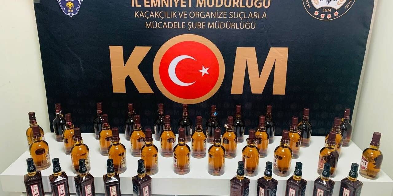 Tütün ve alkol kaçakçısı 4 şüpheli yakalandı