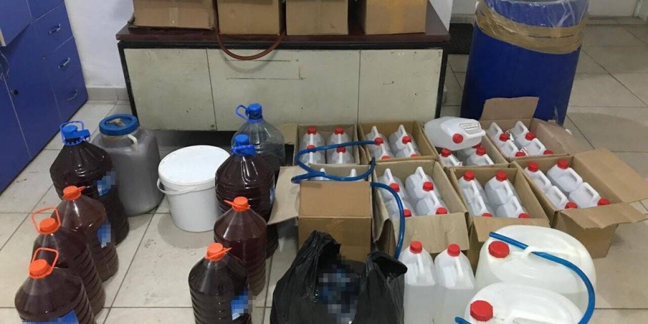 Çorum’da 555 litre kaçak alkol ele geçirildi