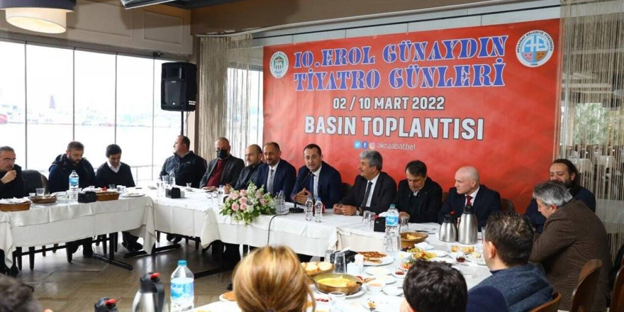 10. Erol Günaydın Tiyatro Günleri için basın toplantısı yapıldı