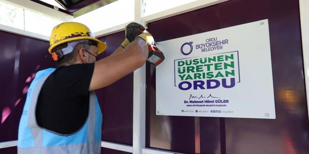 Ordu’da hükümlü ve mahkumların ürettiği duraklar yollarda