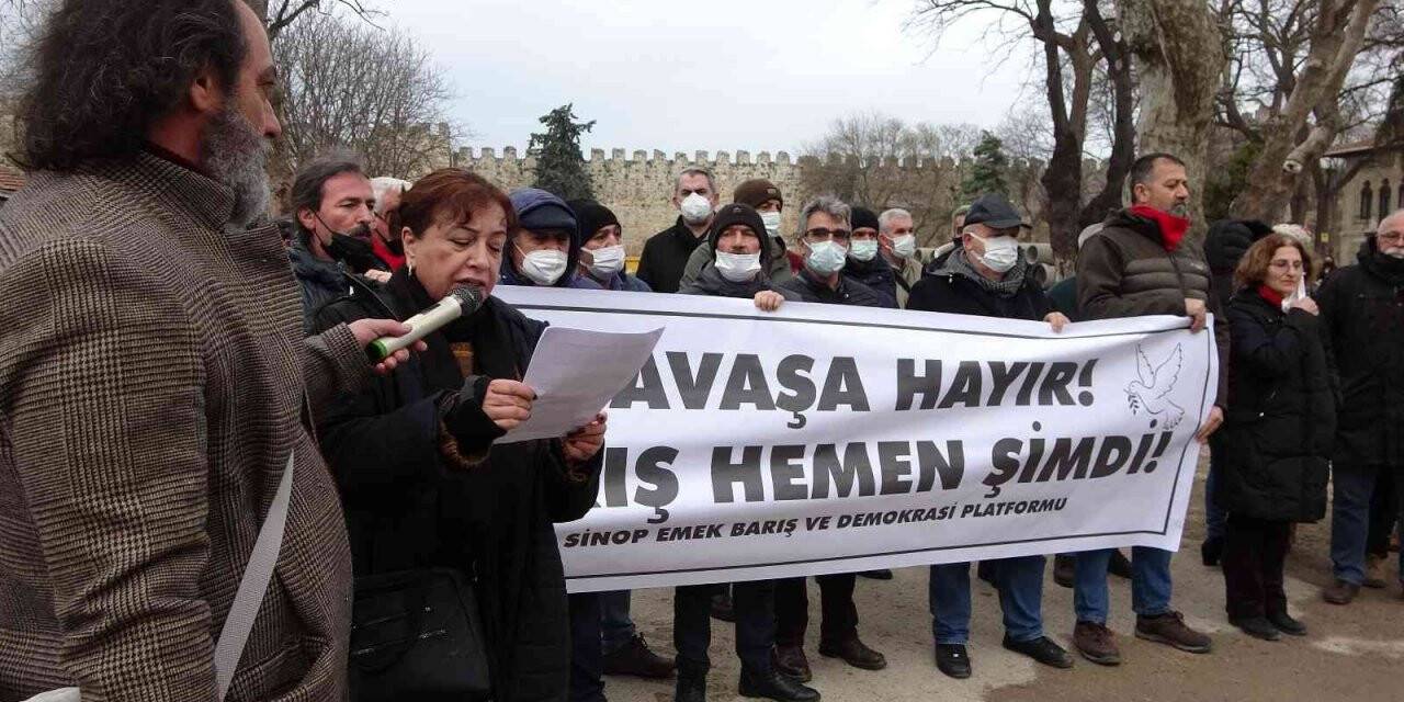 Sinop ‘savaşa hayır’ dedi