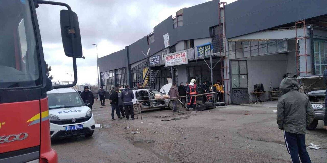 Başkent’te sanayi sitesinde patlama: 1 yaralı